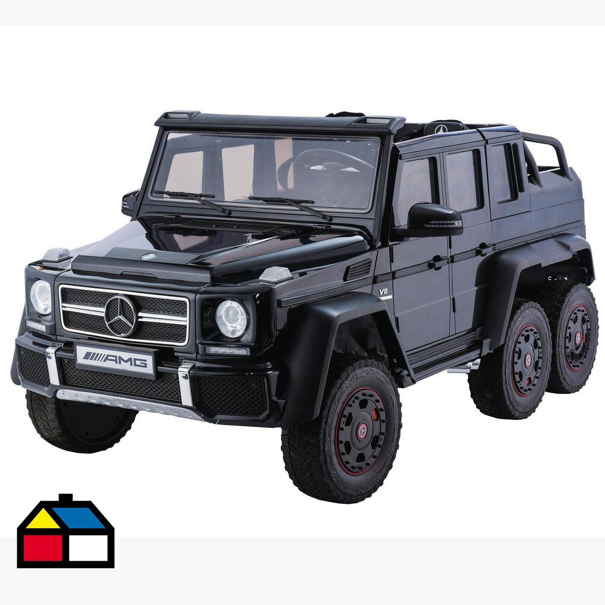 KIDSCOOL - Auto a batería Mercedes G63 6 motores negro 12V