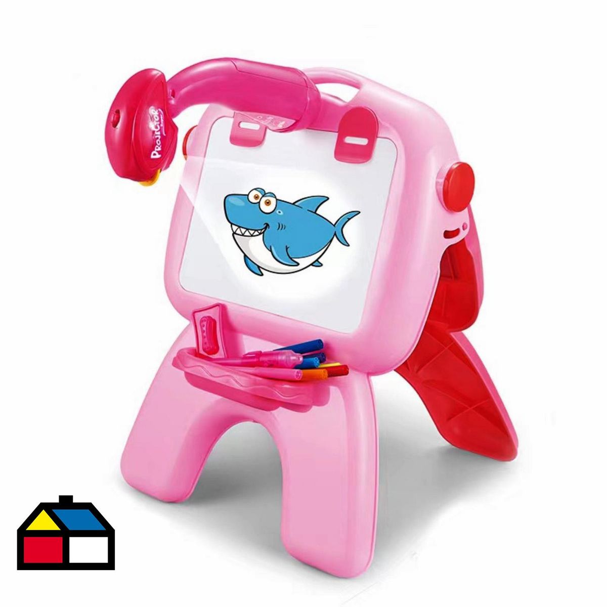 KIDSCOOL - Pizarra luminosa learning 4 en 1 rosado