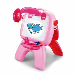 KIDSCOOL - Pizarra luminosa learning 4 en 1 rosado