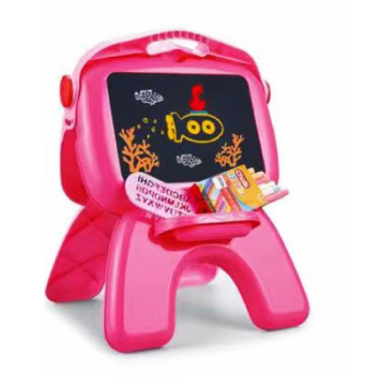 KIDSCOOL - Pizarra luminosa learning 4 en 1 rosado