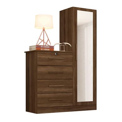 Cmoda vex 4 cajones 161x41x109 cm caf