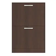 VEKKAHOME - Zapatera Nick MDP 2 Nivel(es) 33.3x8x67.2 cm Café
