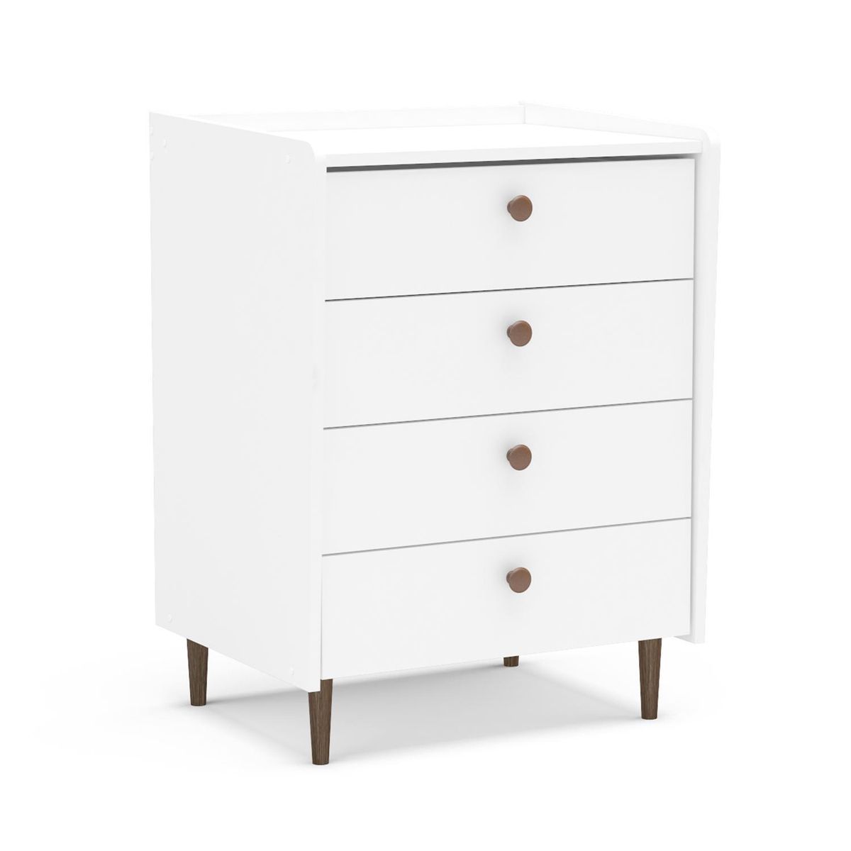 VEKKAHOME - Cómoda 4 Cajón(es) Luisi 57x78x47 cm Blanco