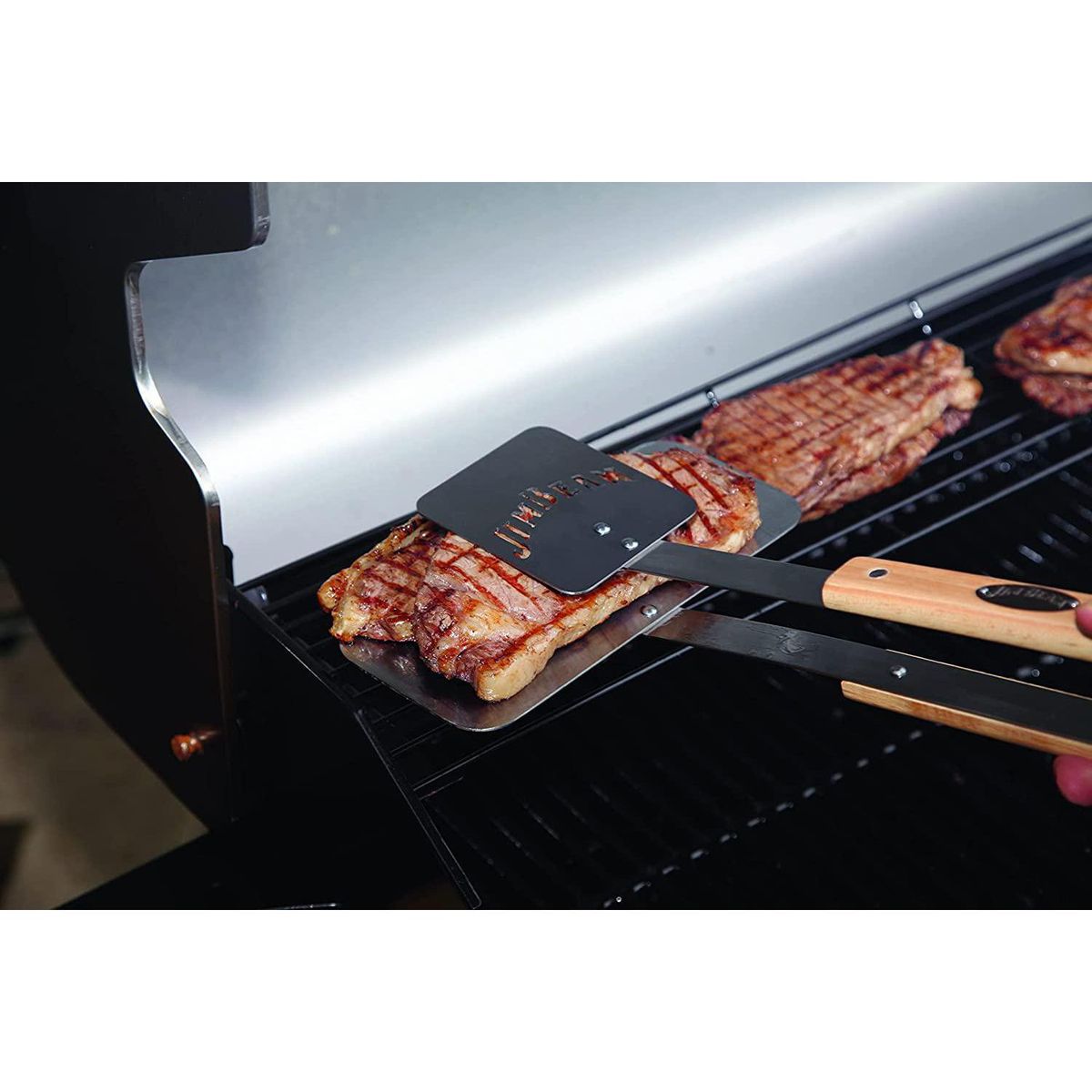 JIM BEAM - Pinzas Extra Anchas Con Mango Madera