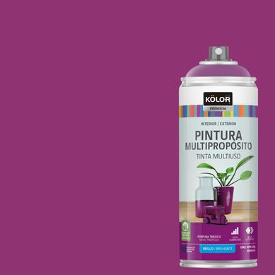 Pintura Esmalte Base Agua en Spray Purpura Trafico Brillante 400 ml