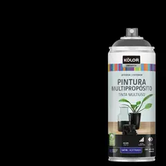KOLOR - Pintura Esmalte Base Agua Spray 0.4 l Satinado negro