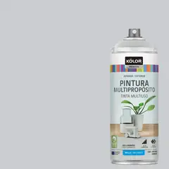 KOLOR - Pintura Esmalte Base Agua Spray 0.4 l Brillante gris