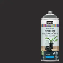 KOLOR - Pintura Esmalte Base Agua Spray 0.4 l Brillante gris
