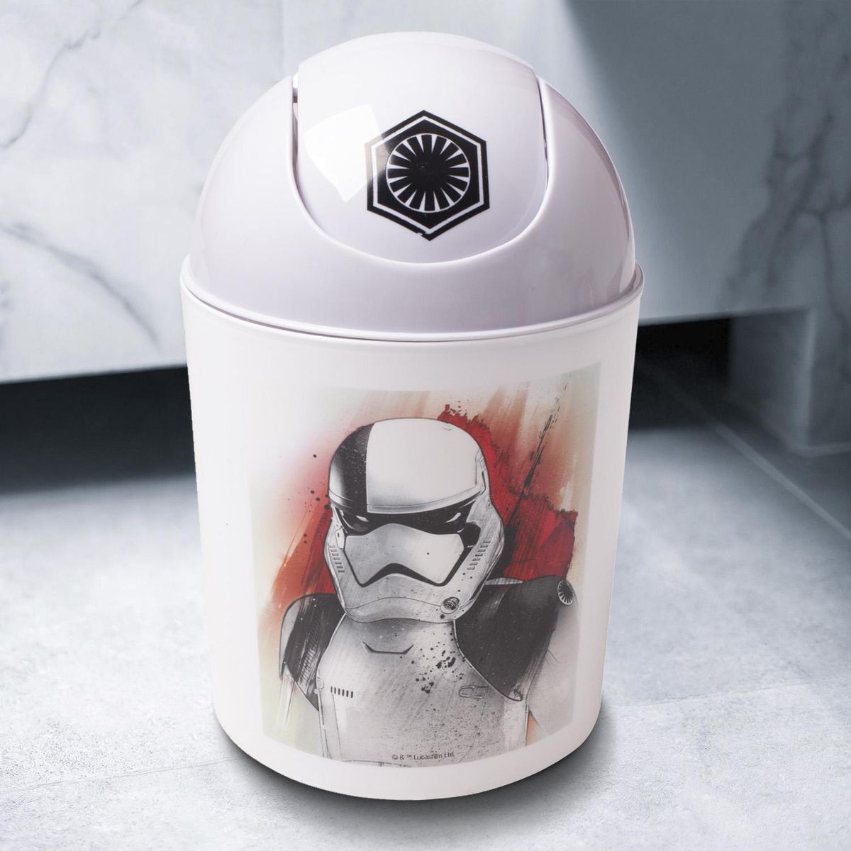 DISNEY - Basurero 5 Litros PVC Blanco