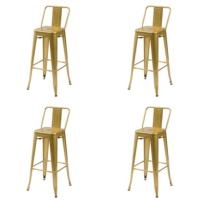 DE PIES A CABEZA - Pack 4 Pisos Tolix R Dorado 77x32x32 cm