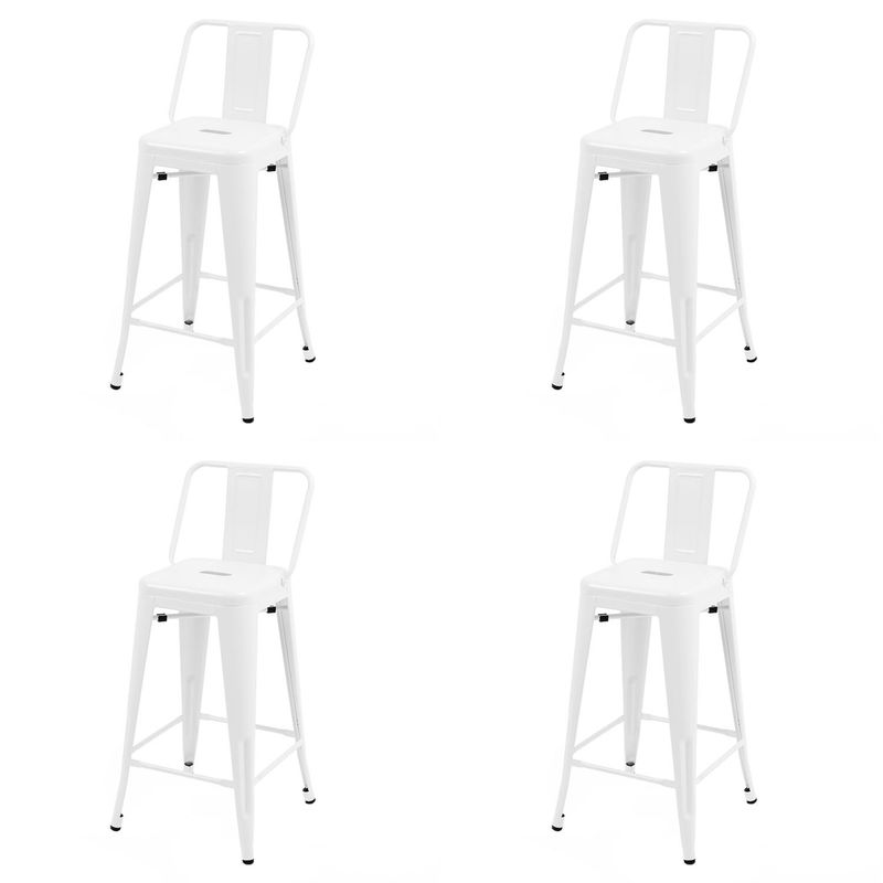 DE PIES A CABEZA - Pack 4 Pisos Tolix R Blanco 77x32x32 cm
