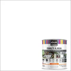 KOLOR - Esmalte al Agua 0.25 galón(es) Semibrillante Blanco