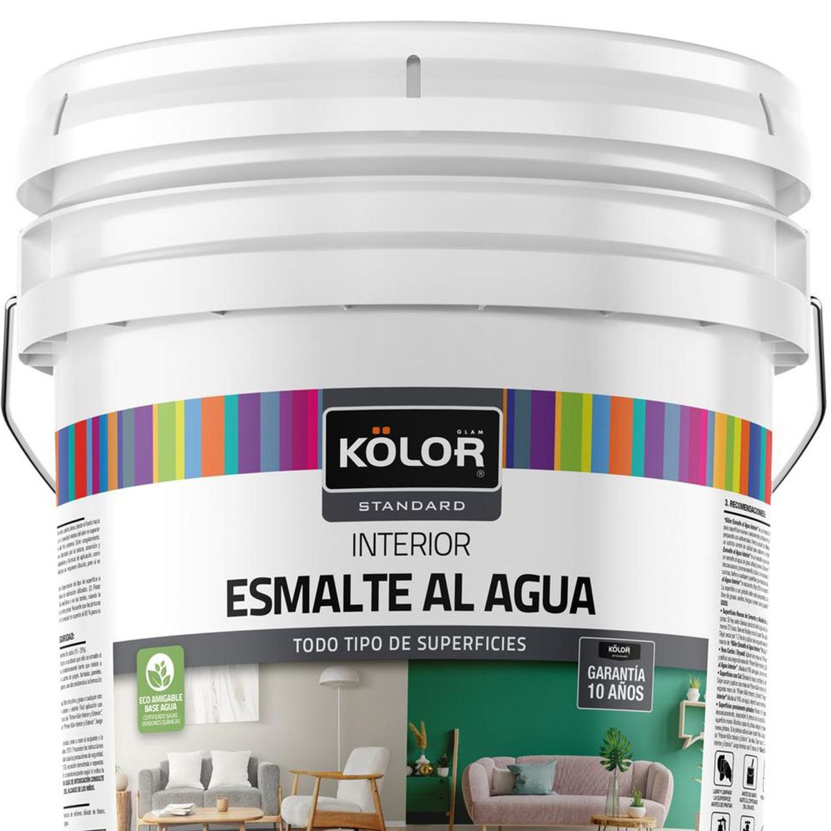 KOLOR - Esmalte al agua standard interior mate base accent 4 galones