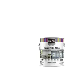 KOLOR - Esmalte al Agua Mate 1 galón(es) Blanco