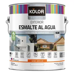 KOLOR - Esmalte al Agua 1 galón(es) Semibrillante Blanco
