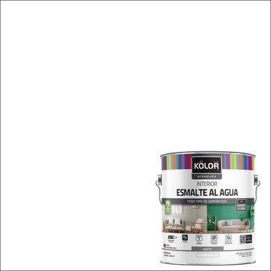 Esmalte al agua standard interior mate blanco 1 galn