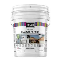 KOLOR - Esmalte al Agua Mate 4 galón(es) Blanco