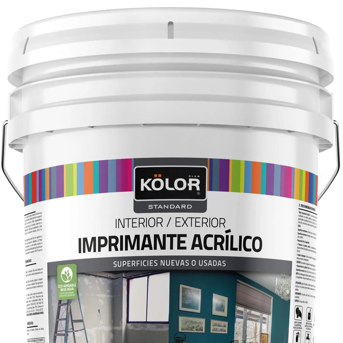 KOLOR - Imprimante Tineta 4 galón(es) Mate Blanco
