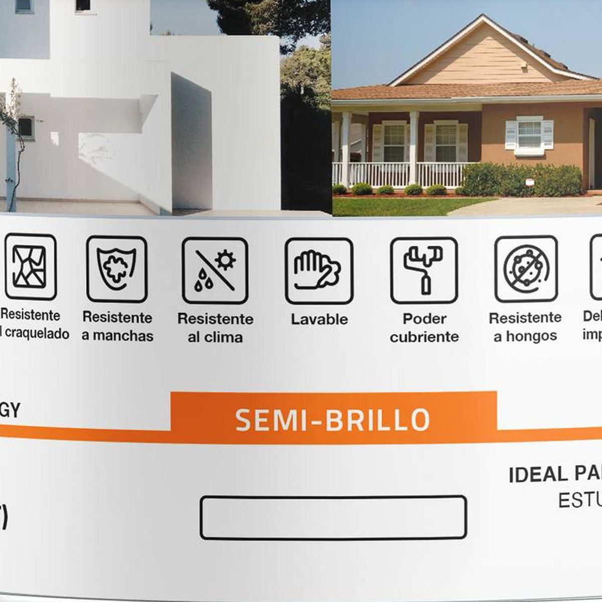 KOLOR - Esmalte al Agua Tarro 0.25 galón(es) Semibrillante Blanco