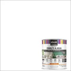 KOLOR - Esmalte al Agua Semibrillante 0.25 galón(es) Blanco