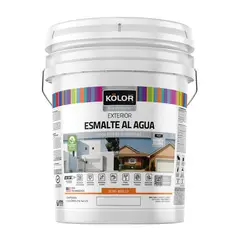 KOLOR - Esmalte al Agua Semibrillante 4 galón(es) Blanco