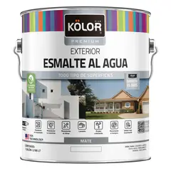 KOLOR - Esmalte al Agua 1 galón(es) Mate Blanco