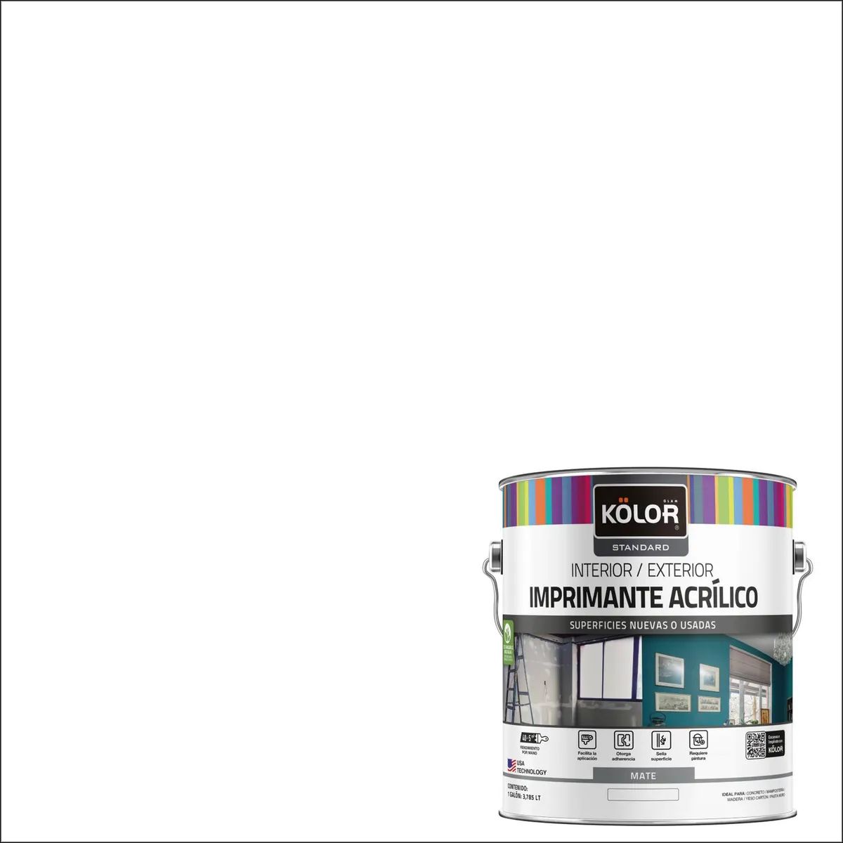 KOLOR - Imprimante Galón 1 galón(es) Mate Blanco