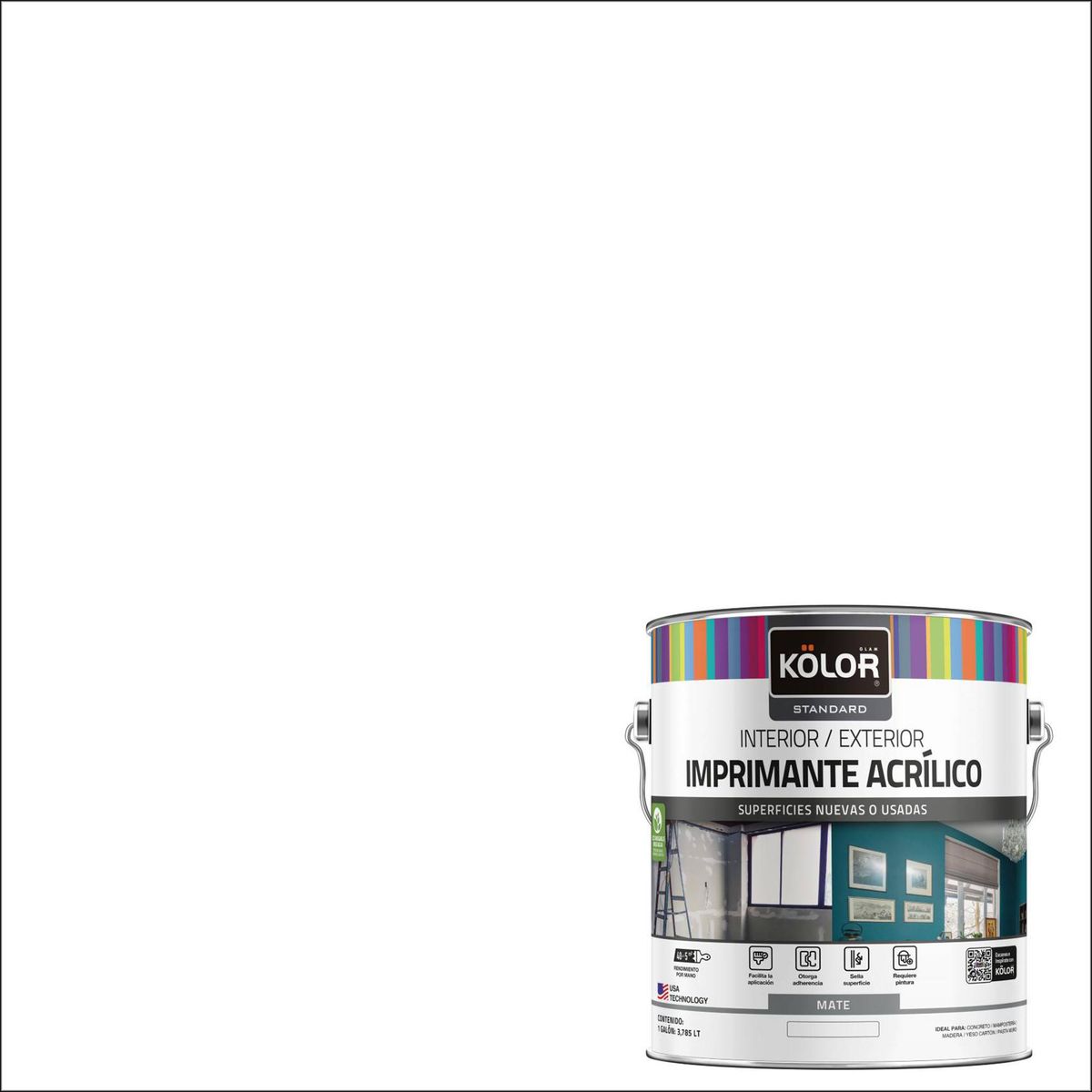 KOLOR - Imprimante Galón 1 galón(es) Mate Blanco