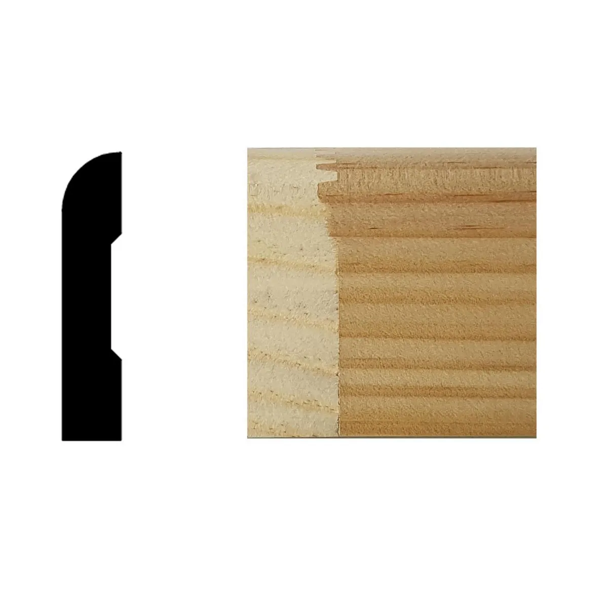 MULTIMARCA - Guardapolvo Pino Finger Natural 14 mm 7x300 cm