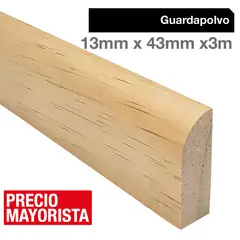 MULTIMARCA - Guardapolvo Pino Finger Natural 13 mm 4.3x300 cm