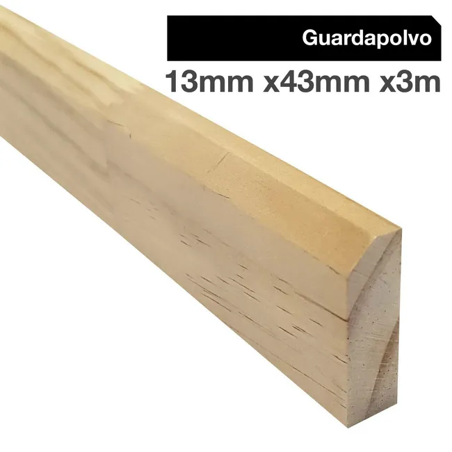 MULTIMARCA - Guardapolvo Pino Finger Natural 12 mm 4.5x300 cm