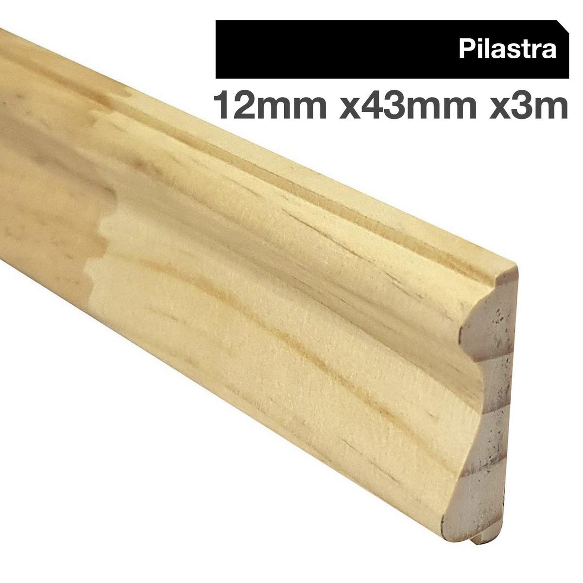 MULTIMARCA - Pilastra Pino Finger Natural 12 mm 4.3x300 cm