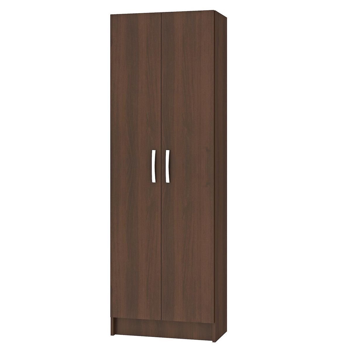 VEKKAHOME - Clóset One 2 Puerta(s) 5 Repisa(s) 57xx29 cm Café