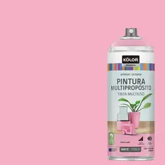 KOLOR - Pintura Esmalte Base Agua en Spray Rosa Claro Mate 400 ml