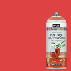 KOLOR - Pintura Esmalte Base Agua Spray 0.4 l Mate rojo