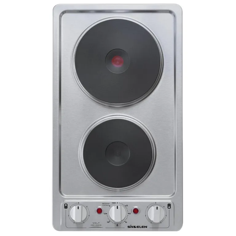 SINDELEN Encimera Eléctrica 2 Platos Inox CEE-4251IN