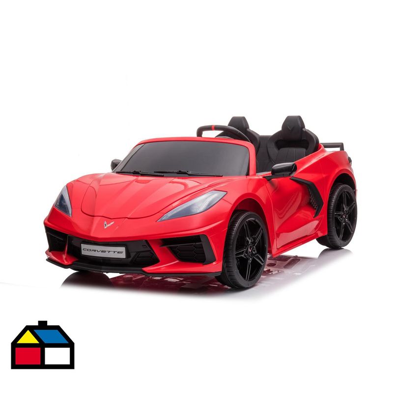 KIDSCOOL - Auto a batería corvette rojo 12V