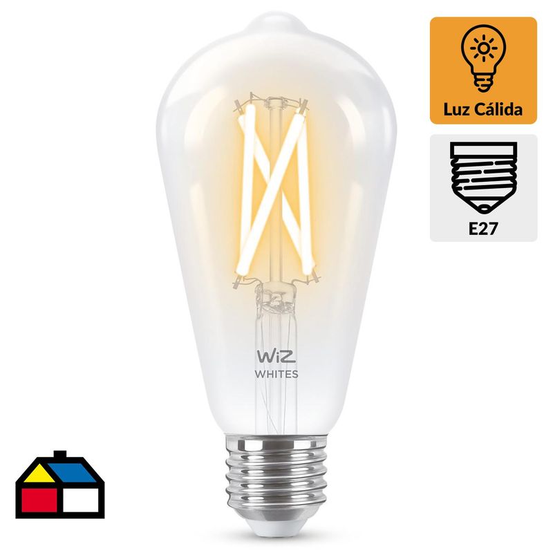 WIZ - Ampolleta 7 W E27 806 lm Luz Cálida
