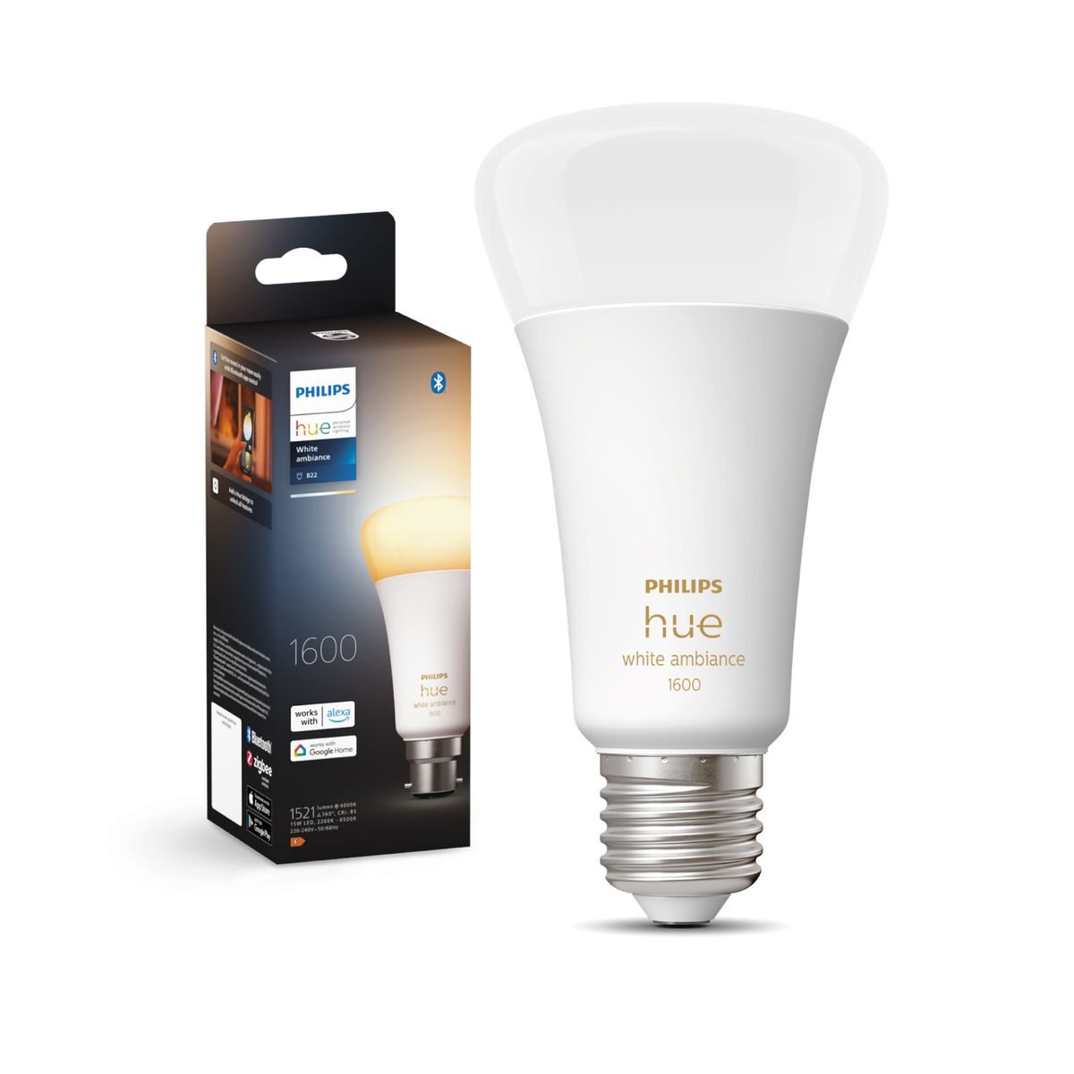 PHILIPS HUE - Ampolleta Hue 8 W E27 1100 lm Luz Neutro