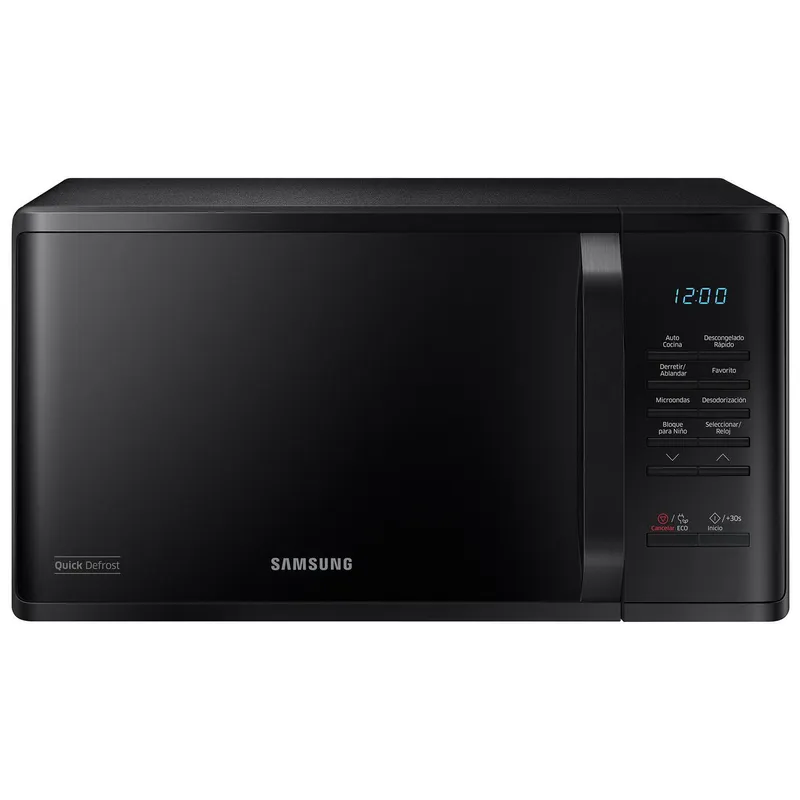 SAMSUNG - Horno Microondas Digital 20 Litros Black MS23K3514AK/ZS