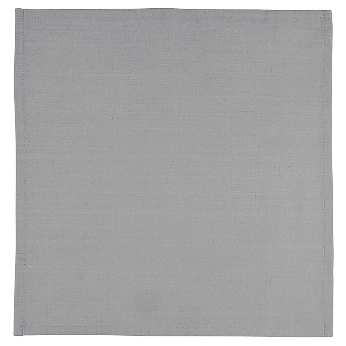 MASHINI - Servilleta de algodón 40x40 cm gris obscuro