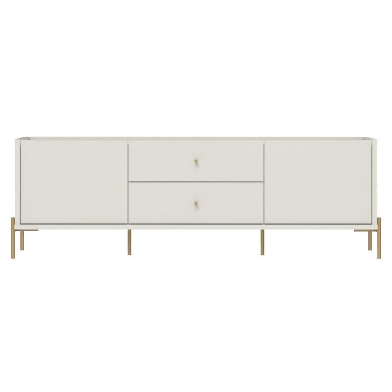 DECOCASA Rack Jasper1.8Offwhite Brillo Gold