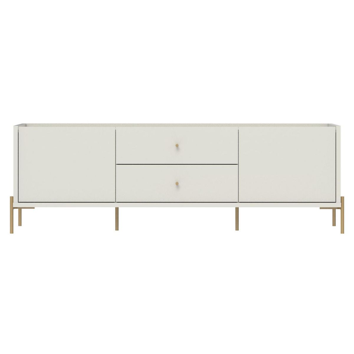 DECOCASA - Rack Jasper1.8Offwhite Brillo Gold