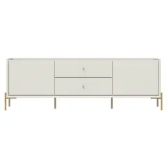 DECOCASA - Rack Jasper1.8Offwhite Brillo Gold