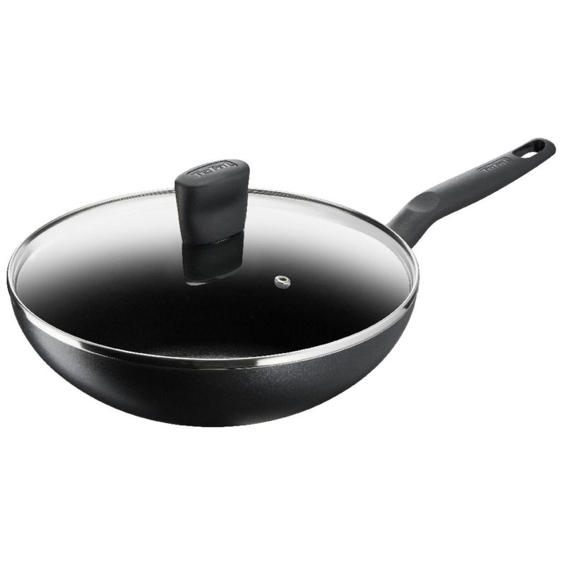 TEFAL - Wok 28 cm Aluminio Negro