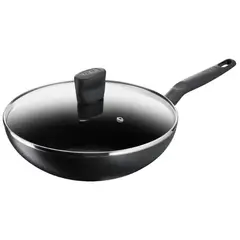 TEFAL - Wok 28 cm Aluminio Negro