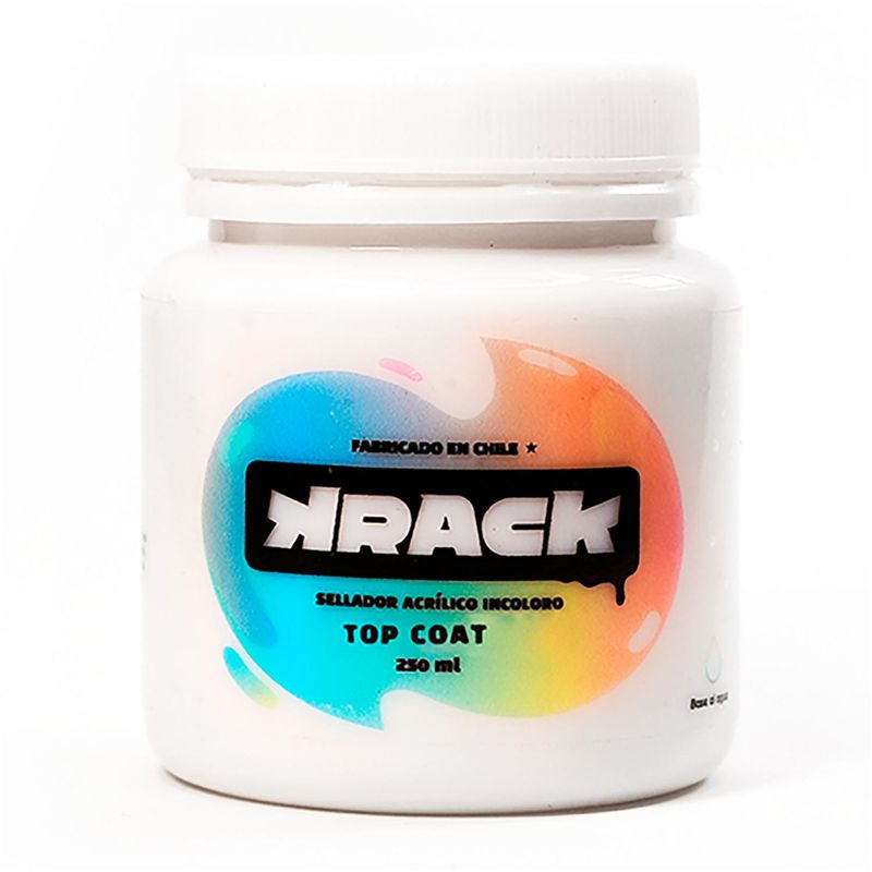 KRACK - Pintura acrilica selladora Topcoat brillante 250ml