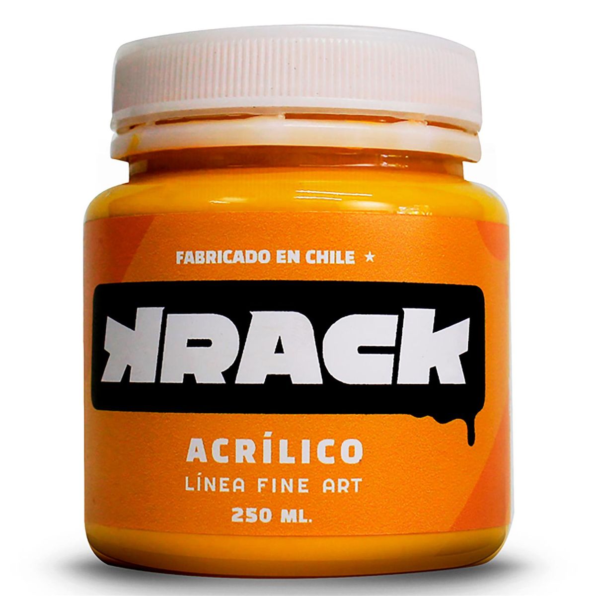 GENERICO - Pintura Acrílica Tarro 0.25 l Brillante AMARILLO CHEDDAR