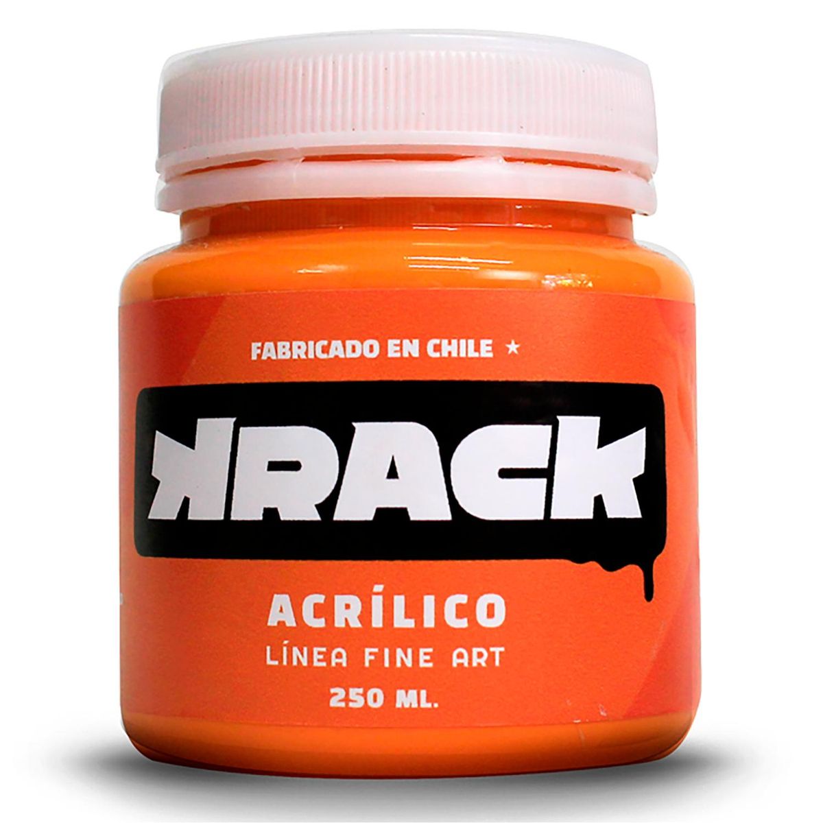 GENERICO - Pintura Acrílica Tarro 0.25 l Brillante NARANJO CALABAZA