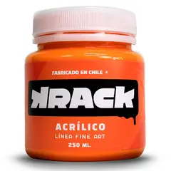 GENERICO - Pintura acrilica brillante Naranja calabaza 250 ml